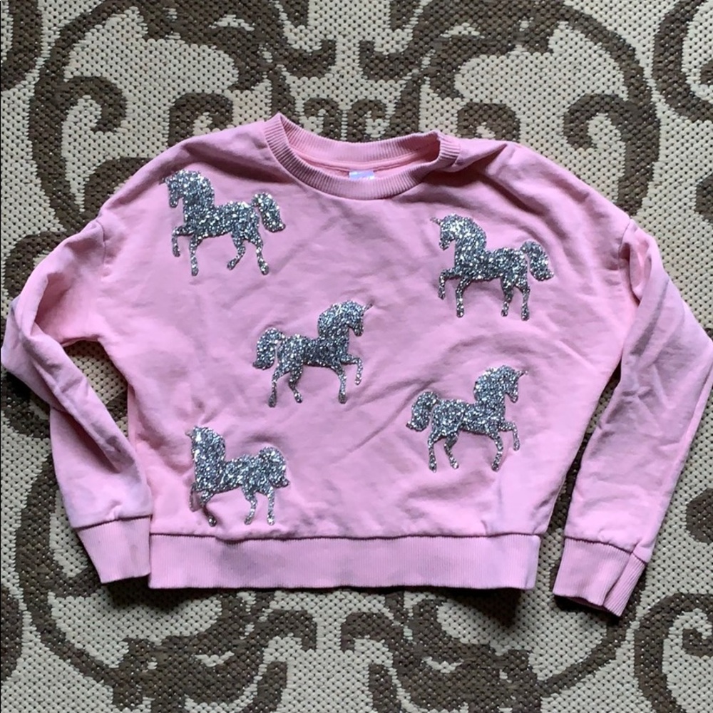 🦄  Girls Justice Crystal Unicorn Sweater
